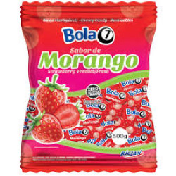 BALA MASTIGAVEL BOLA MORANGO 500G