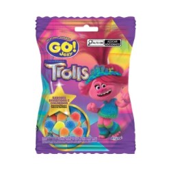 BALA DE GELATINA GOJELLY TROLLS SORTIDO 70G