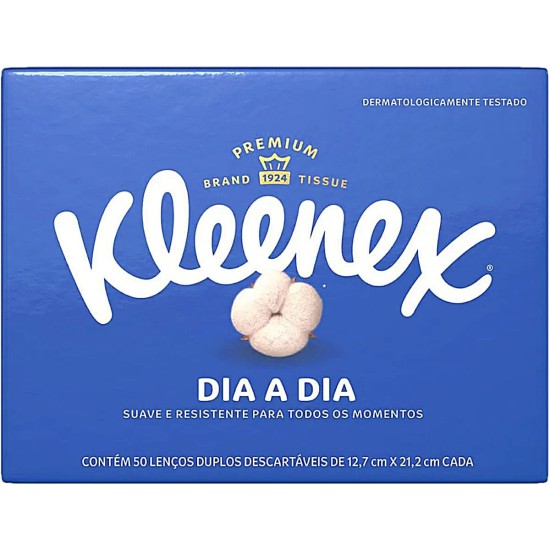 LENÇOS KLEENEX DIA A DIA KIDS C/50 UND