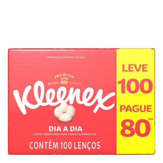 LENCOS KLEENEX LEVE 100 PAGUE 80