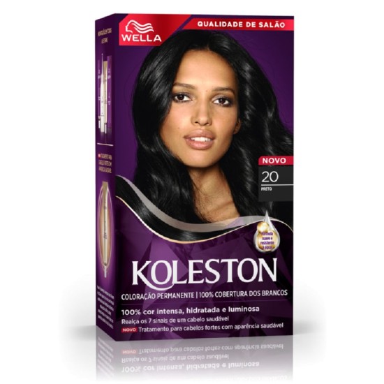 TINTURA PARA CABELO KOLESTON 20 PRETO