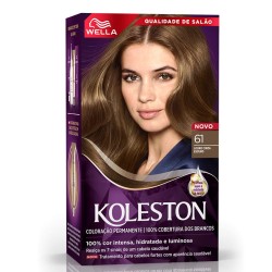 TINTURA PARA CABELO KOLESTON 61 LOURO CINZA ESCURO