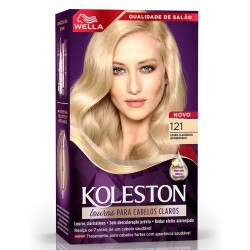 TINTURA PARA CABELO KOLESTON 121 LOURO CLARIS ACIZENT