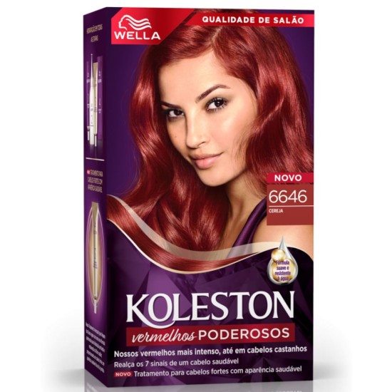 TINTURA PARA CABELO KOLESTON 6646 CEREJA