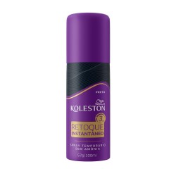 TINTURA PARA CABELO KOLESTON RET INST SPRAY PRETO 57G