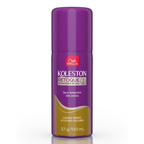 RETOQUE RAIZ INSTANTANEO KOLESTON LOURO ESCURO 100ML