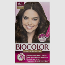 TINTURA DE CABELO BIOCOLOR MINI KIT CREME 6.0 LOURO ESCURO CLASSICO