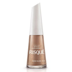 ESMALTE RISQUE NUDESODORANTE OURO 8ML