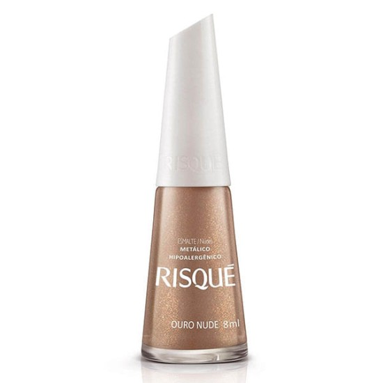 ESMALTE RISQUE NUDESODORANTE OURO 8ML