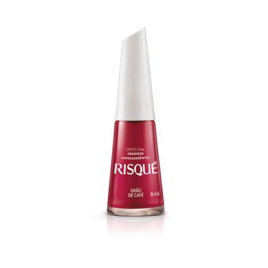 ESMALTE RISQUE CREMOSO ROSA REG GRAO DE CAFE 8ML