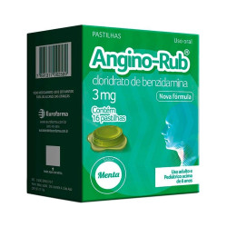 ANGINO RUB MENTA COM 16 PASTILHAS