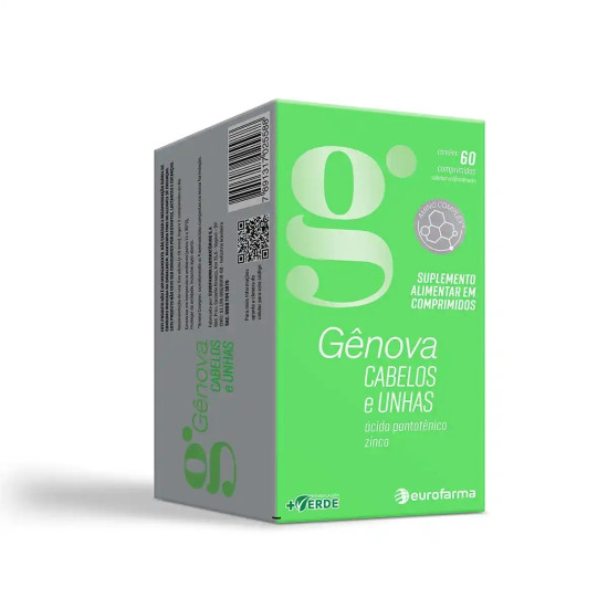 GENOVA CABELOS E UNHAS COM 60COMPRIMIDOS 