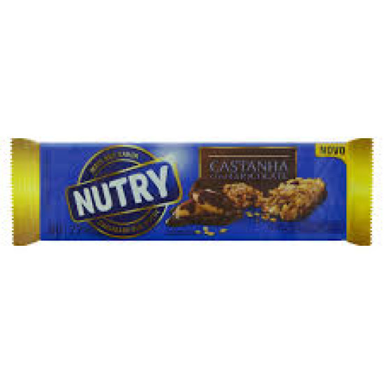BARRA DE CEREAL NUTRY CASTANHA/CHOCOLATE 25G