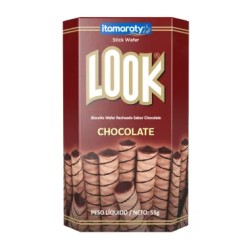 WAFER BISCOITO LOOK CHOCOLATE 55G