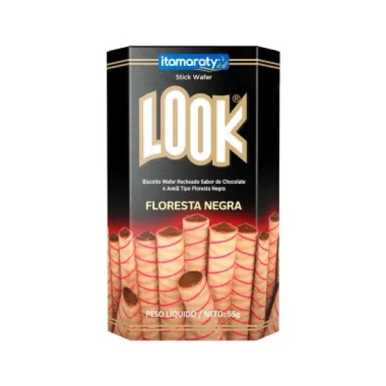 WAFER BISCOITO LOOK FLORESTA NEGRA 55G