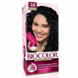 TINTURA PARA CABELO BIOCOLOR MINI KIT 3.0 CASTANHO ESCURO