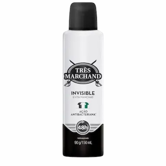 DESODORANTE AEROSOL SOL TRES MARCHAND INVISIBLE 150ML