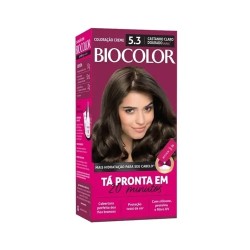 TINTURA PARA CABELO BIOCOLOR MINI KIT 5,3 CASTANHO CLARO DOURADO