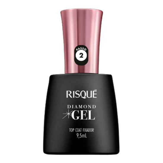 ESMALTE RISQUE DIAMOND GEL TOP COAT FIXADOR 9,5ML