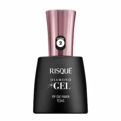 ESMALTE RISQUE DIAMOND GEL TOP COAT FIXADOR 9,5ML