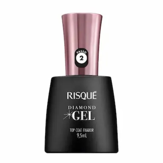 ESMALTE RISQUE DIAMOND GEL TOP COAT FIXADOR 9,5ML