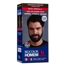 TINTURA PARA CABELO BIOCOLOR HOMEM BOZZANO CASTANHO ESCURO