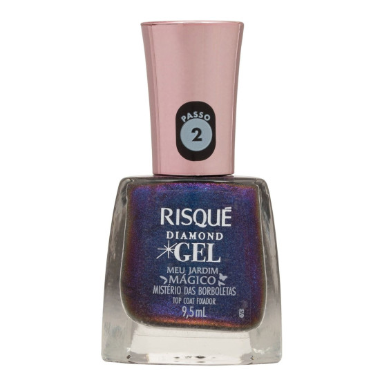 ESMALTE RISQUE DIAMOND GEL MISTERIO DAS BORBOLETAS 9,5ML