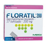 FLORATIL 200 MG COM 4 ENV