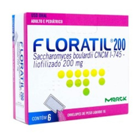 FLORATIL 200 MG PED COM 6 ENV