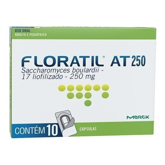 FLORATIL AT 250MG COM 10 CAPSULAS