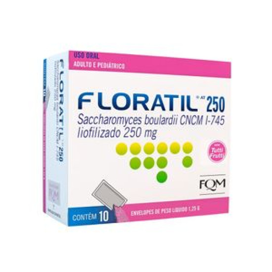 FLORATIL AT 250MG SACHE COM 10 ENV