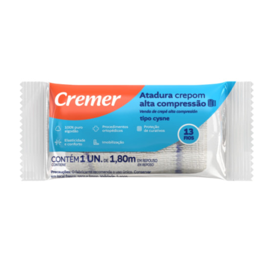 ATADURA CREPOM CYSNE 6 CM 1,80 M