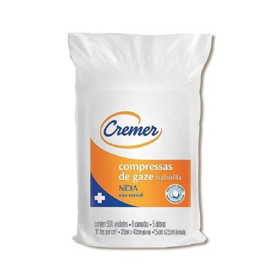 COMPRESSA DE GAZE KARINA 11 FIOS COM 500 UN