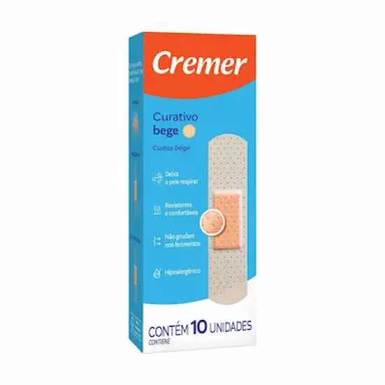 CURATIVO CREME CARE BEGE COM 10 UN