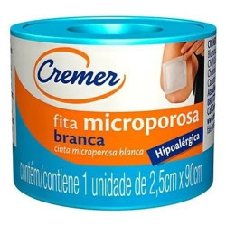 FITA MICROPOROSA CREME 2,5CM X 90CM