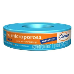 FITA MICROPOROSA CREME BRANCO 1,2CMX4,5M