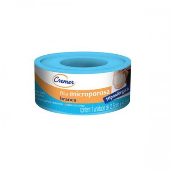 FITA MICROPOROSA CREMER BEGE 2,5CM X 4,5M