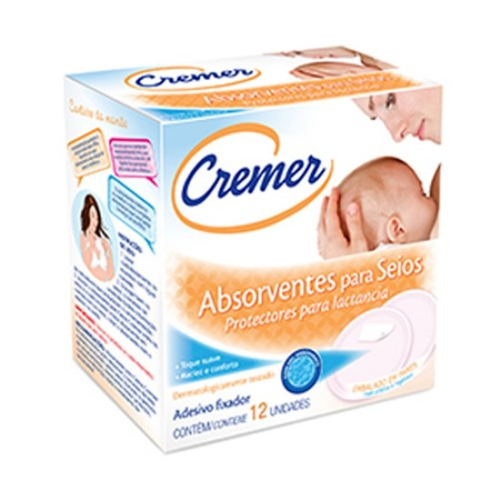 ABSORVENTE SEIOS CREME COM 12 UN