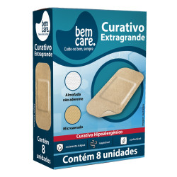 CURATIVO EXTRAGRANDE BEM CARE COM 8 UND