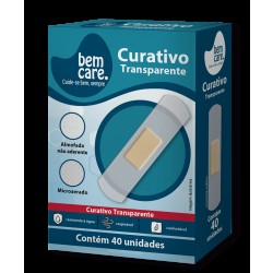 CURATIVO TRANSPARENTE BEM CARE C/40 UND
