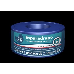 ESPARADRAPO IMPERMEAVEL BEM CARE BRANCO 2,5CM X 4,5M
