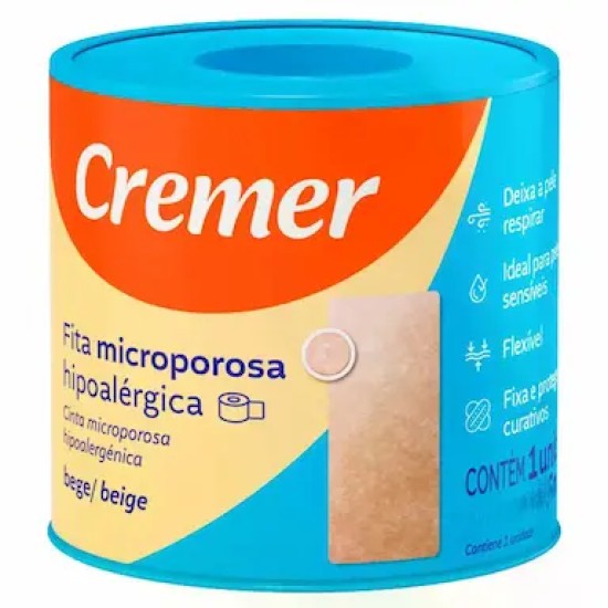 FITA MICROPOROSA CREMER BEGE 2,5CM X 4,5M