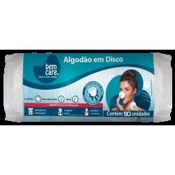 ALGODAO DISCO BEM CARE C/50 UND