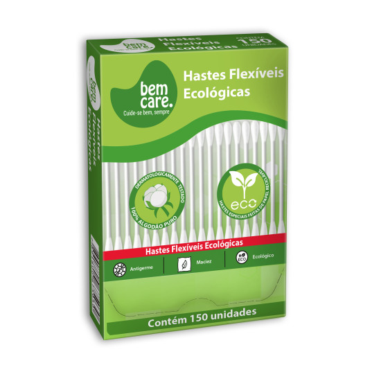 HASTES FLEXIVEIS BEM CARE ECO COM 150 UND