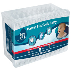 HASTES FLEXIVEIS BEM CARE BABY COM 50 UND