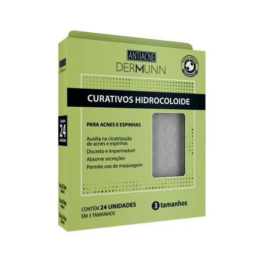 CURATIVO HIDROCOLOIDE ACNES E ESPINHAS 24 UNID DERMUNN