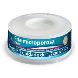FITA MICROPOROSA BEM CARE BEGE 1,2CM X 4,5M