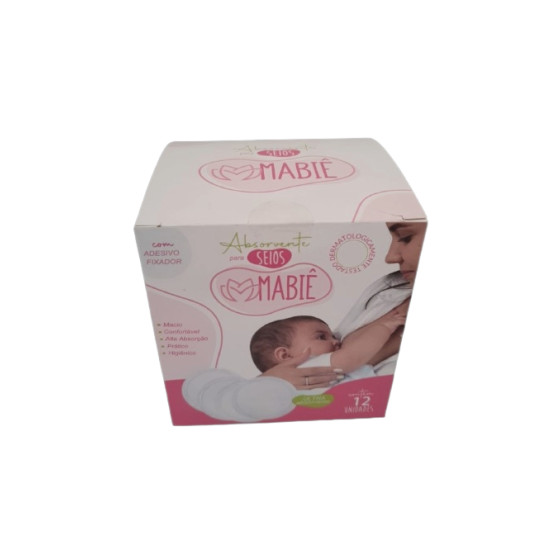 ABSORVENTE SEIOS MABIE COM 12UNDS