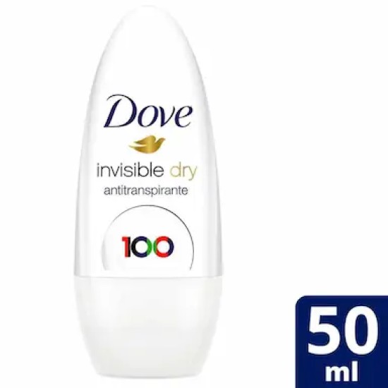 DESODORANTE ROLLON DOVE FEM INVISIBLE DRY 50ML