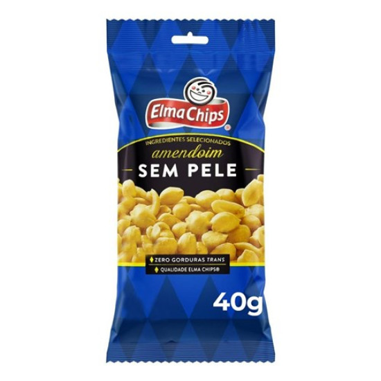 ELMA CHIPS MANIX AMENDOIM SEM PELE 40G